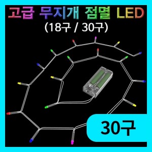 (고급 무지개 점멸 LED 세트(30구) 에듀/과학교구소품