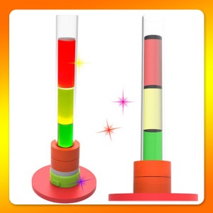 뉴 용액의 농도실험 설탕물 삼색탑 5인용 JR 과학 밀도차 실험